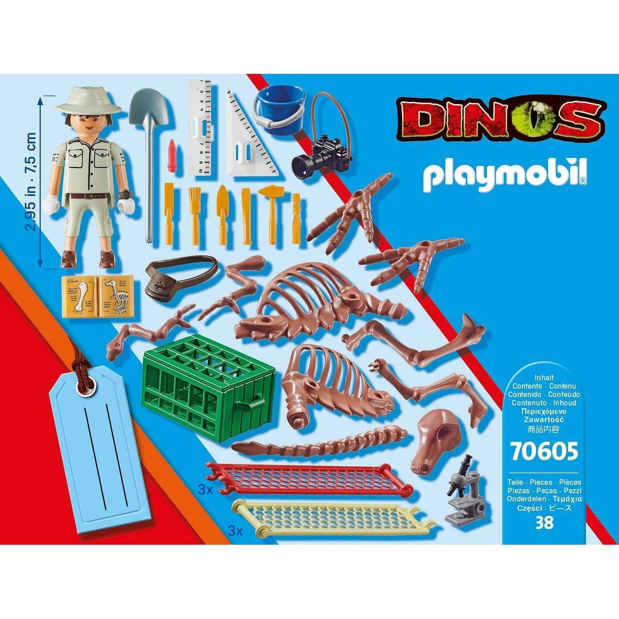 Voir la diapositive 3 : PLAYMOBIL Dinos Paléontologue Coffret cadeau
