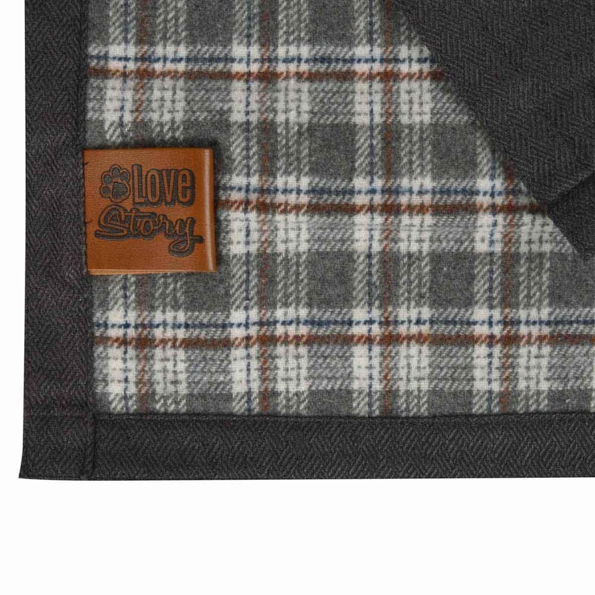 Voir la diapositive 3 : LOVE STORY Plaid pour chien & chat  héritage  50x70cm gris