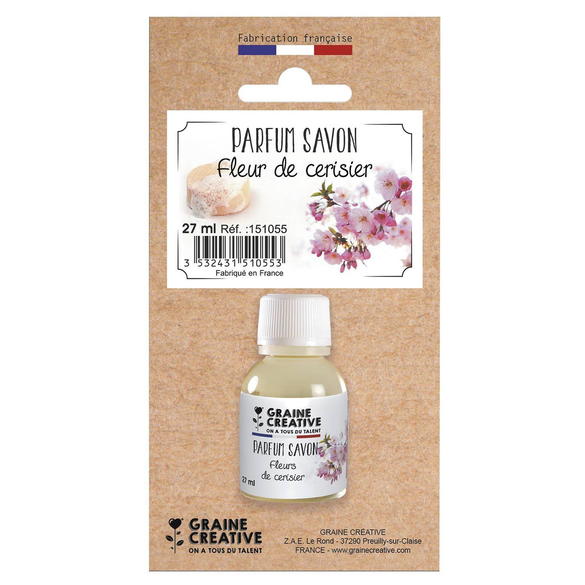 Voir la diapositive 3 : Graine créative Parfum pour savon - Fleur de cerisier 27 ml