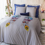 Home collection Housse de couette parureavectaies monica. Coloris disponibles : Gris