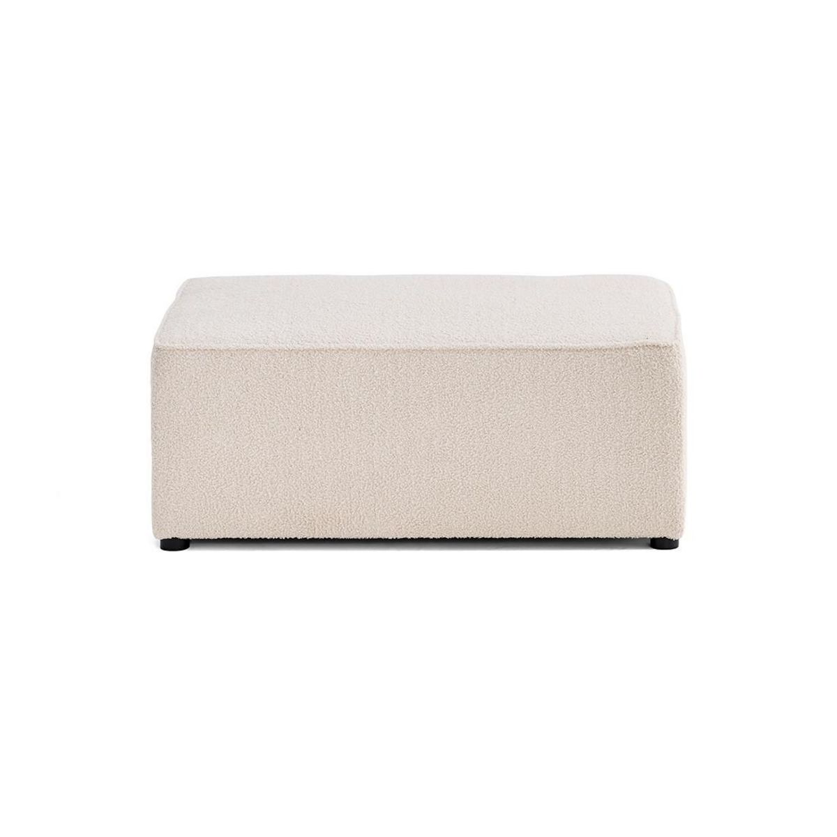 BEST MOBILIER Topaze - pouf - en tissu bouclette