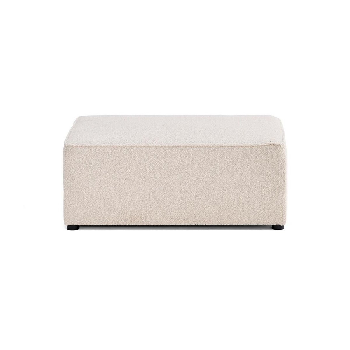 BEST MOBILIER Topaze - pouf - en tissu bouclette