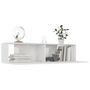 Voir la diapositive 4 : VIDAXL Meuble TV Blanc brillant 120x30x30 cm Bois d'ingenierie