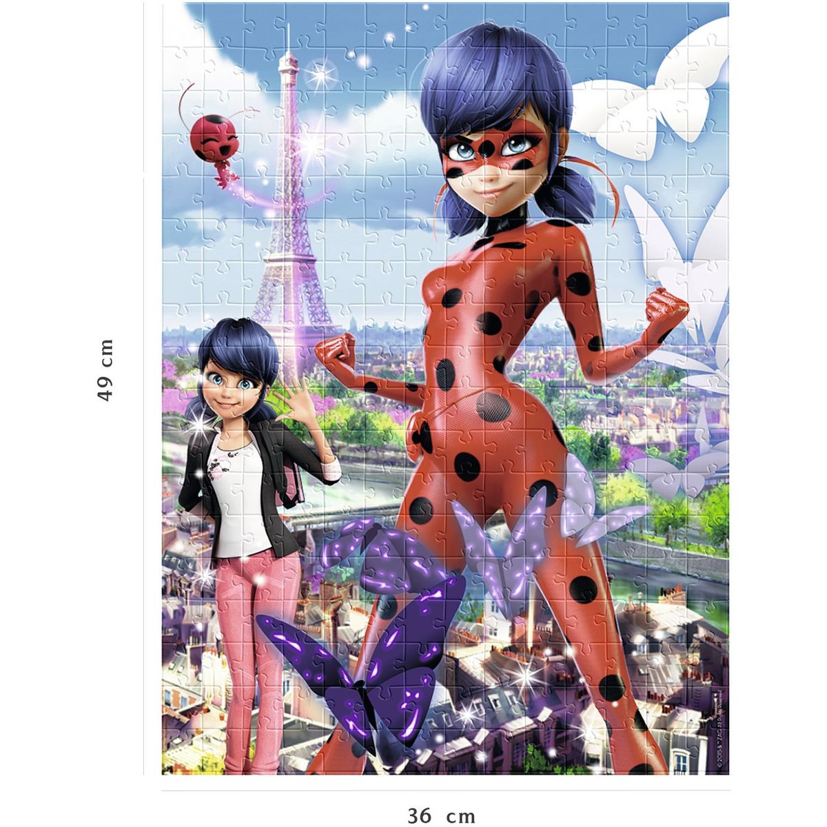 RAVENSBURGER Puzzle Nathan 250 pièces - Ladybug protège Paris / Miraculous