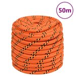 VIDAXL Corde de bateau Orange 16 mm 50 m Polypropylene