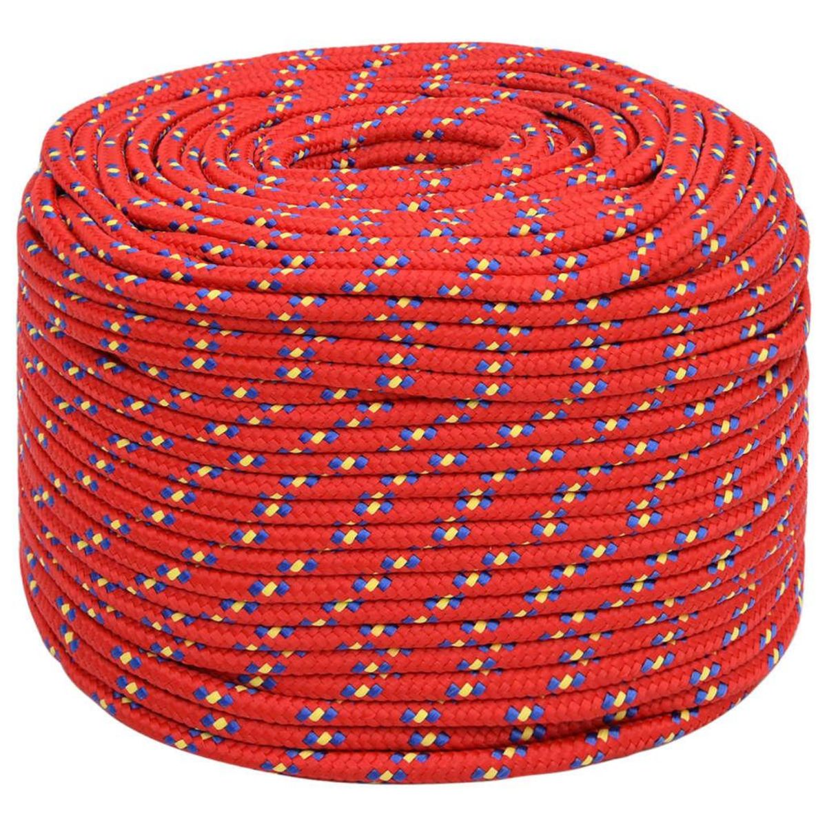 VIDAXL Corde de bateau Rouge 10 mm 500 m Polypropylene
