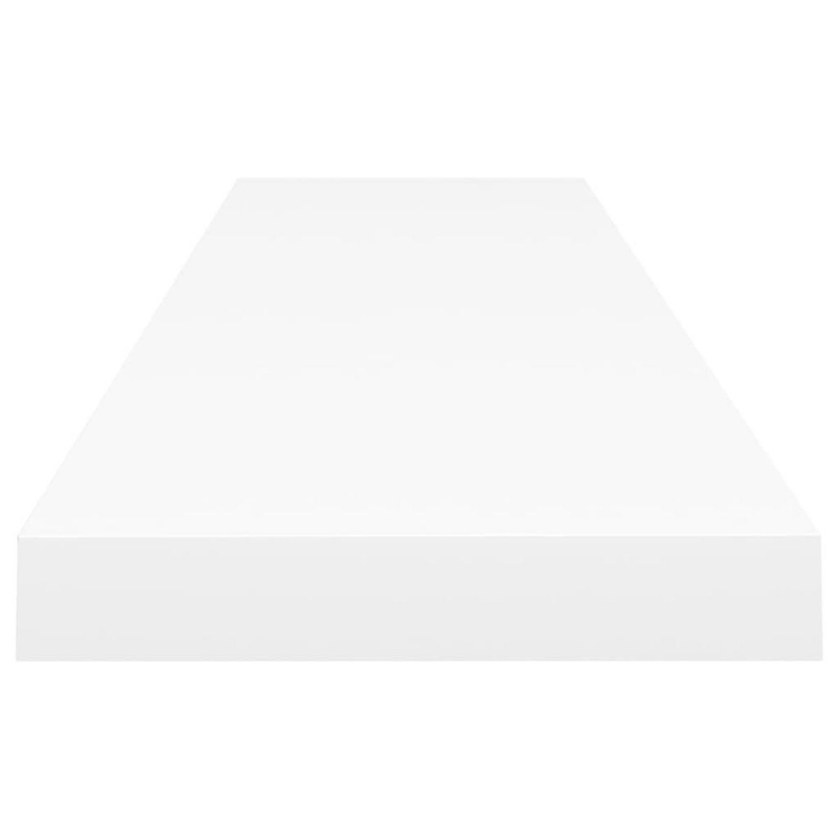 VIDAXL Etageres murales flottantes 2 pcs blanc 120x23,5x3,8 cm MDF