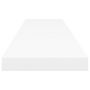 Voir la diapositive 5 : VIDAXL Etageres murales flottantes 2 pcs blanc 120x23,5x3,8 cm MDF