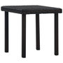 Voir la diapositive 1 : VIDAXL Table a the de jardin Marron 40x40x40 cm Resine tressee