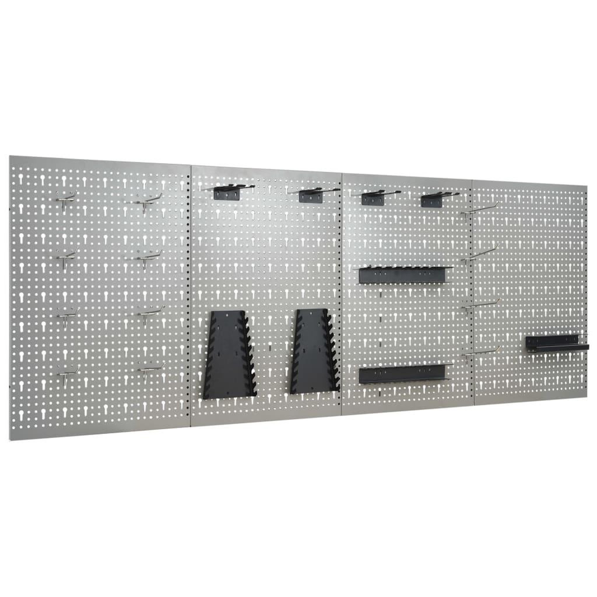 Voir la diapositive 1 : VIDAXL Panneaux perfores muraux 4 pcs 40x58 cm Acier