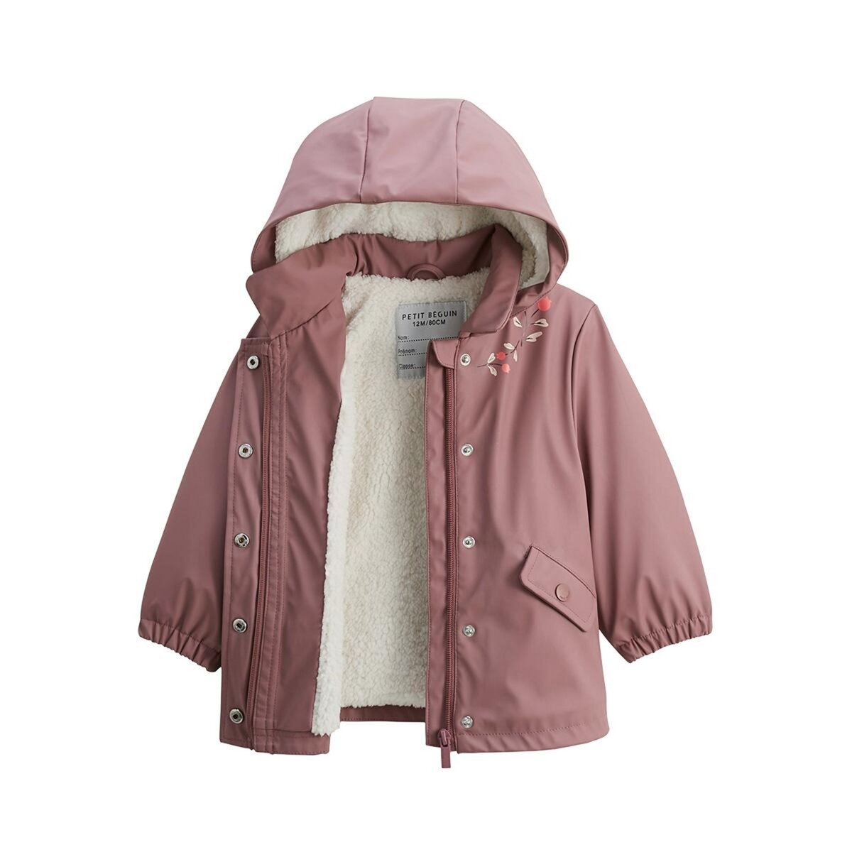 Petit Béguin Manteau enfant imperméable doublé sherpa Sora