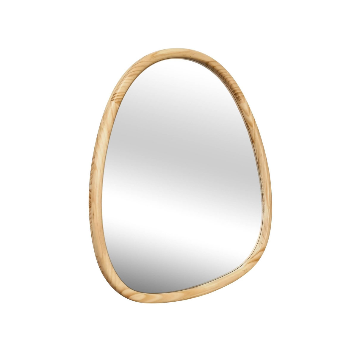 SWEEEK Miroir organique en bois de sapin 75cm