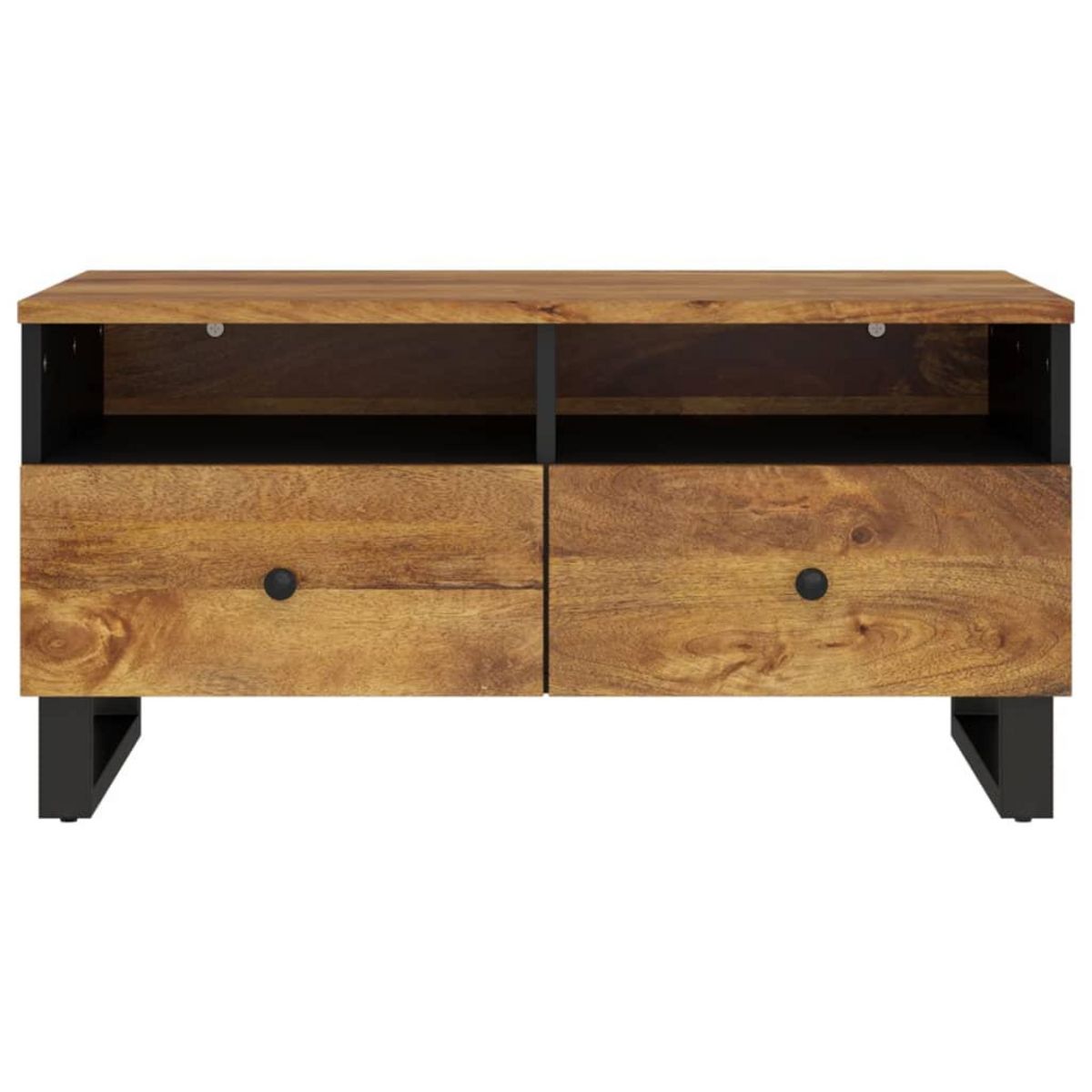 VIDAXL Table basse 80x54x40 cm Bois de manguier solide et d'ingenierie