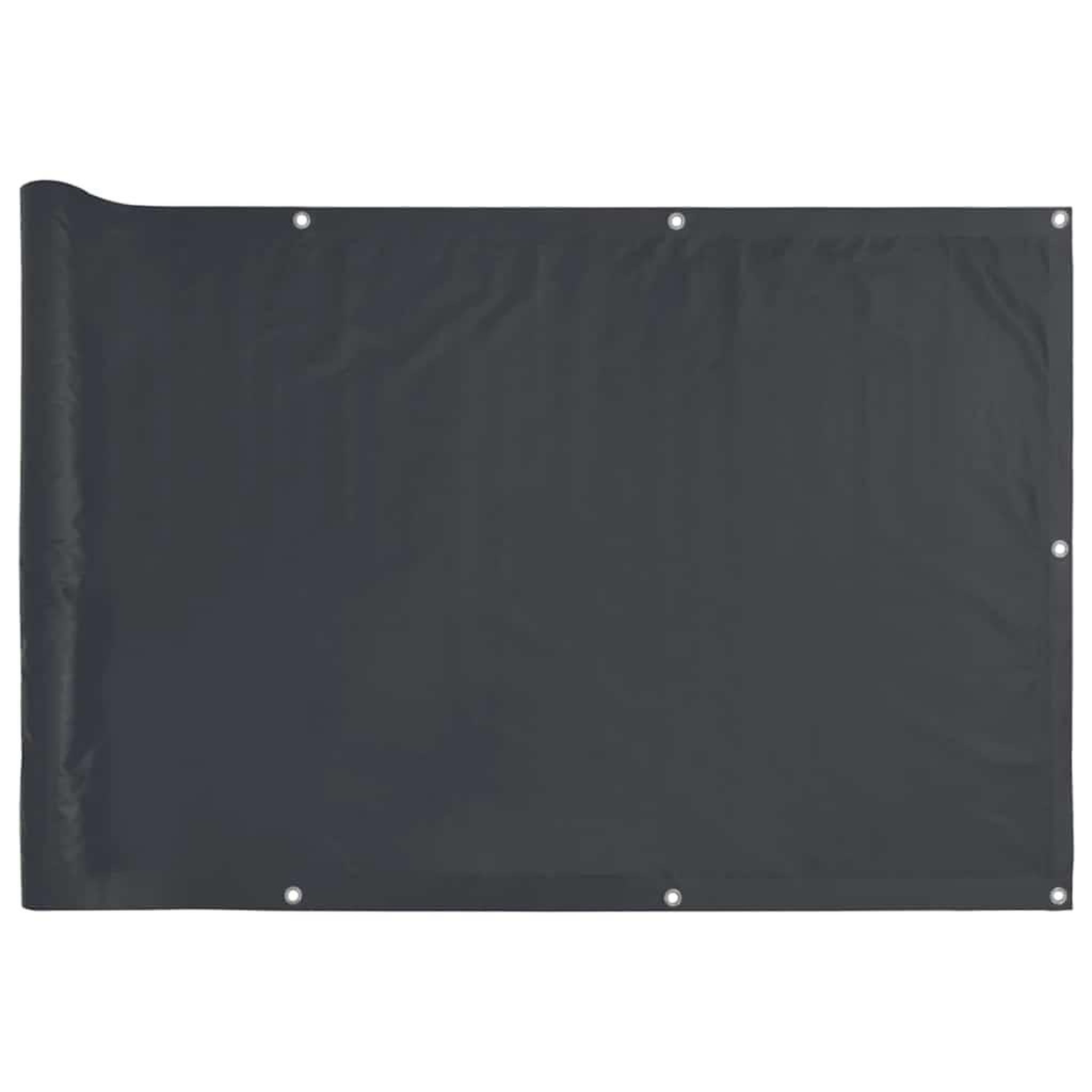 Voir la diapositive 2 : VIDAXL Ecran d'intimite de balcon anthracite 500x120 cm PVC