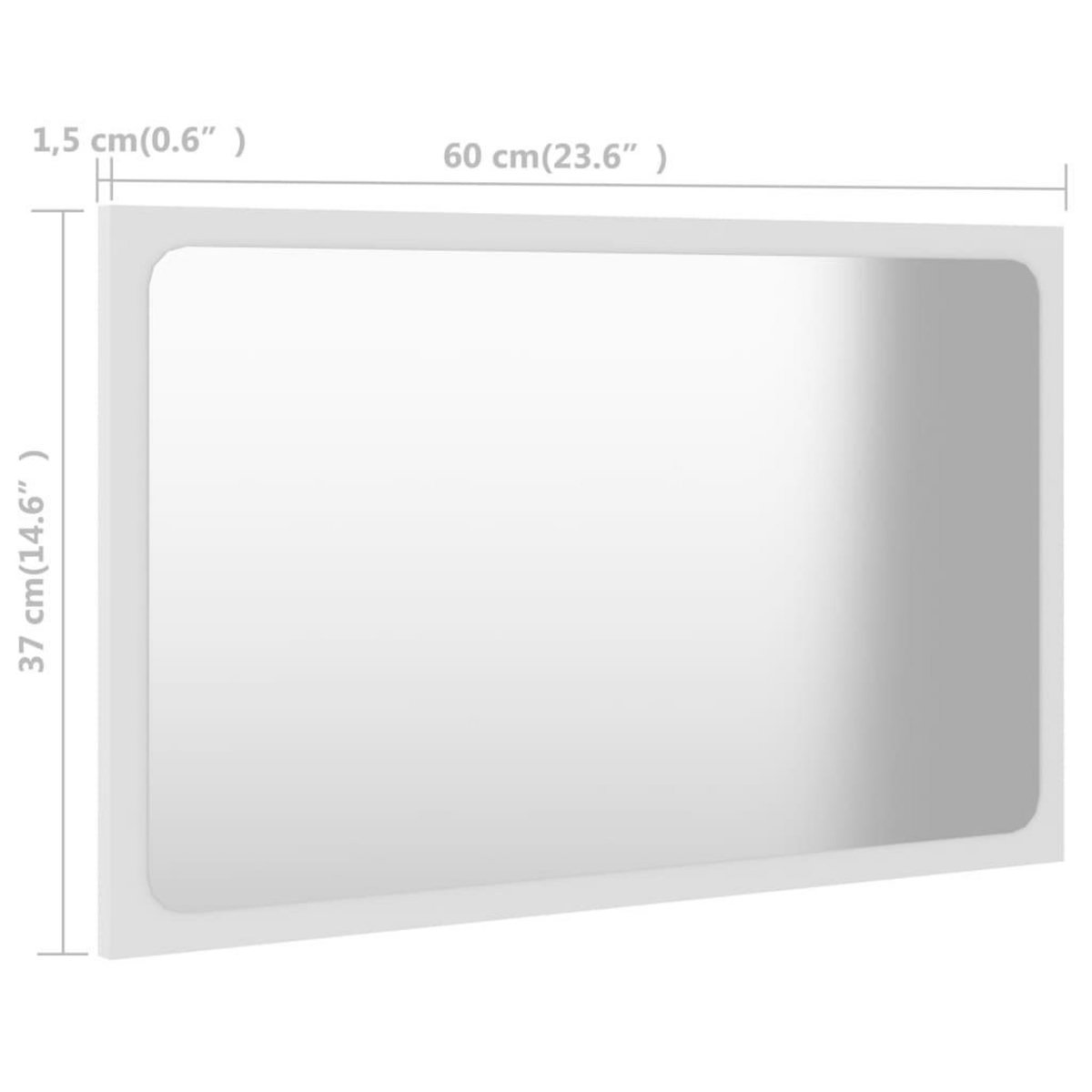 VIDAXL Ensemble de meubles salle de bain 2 pcs blanc bois d'ingenierie