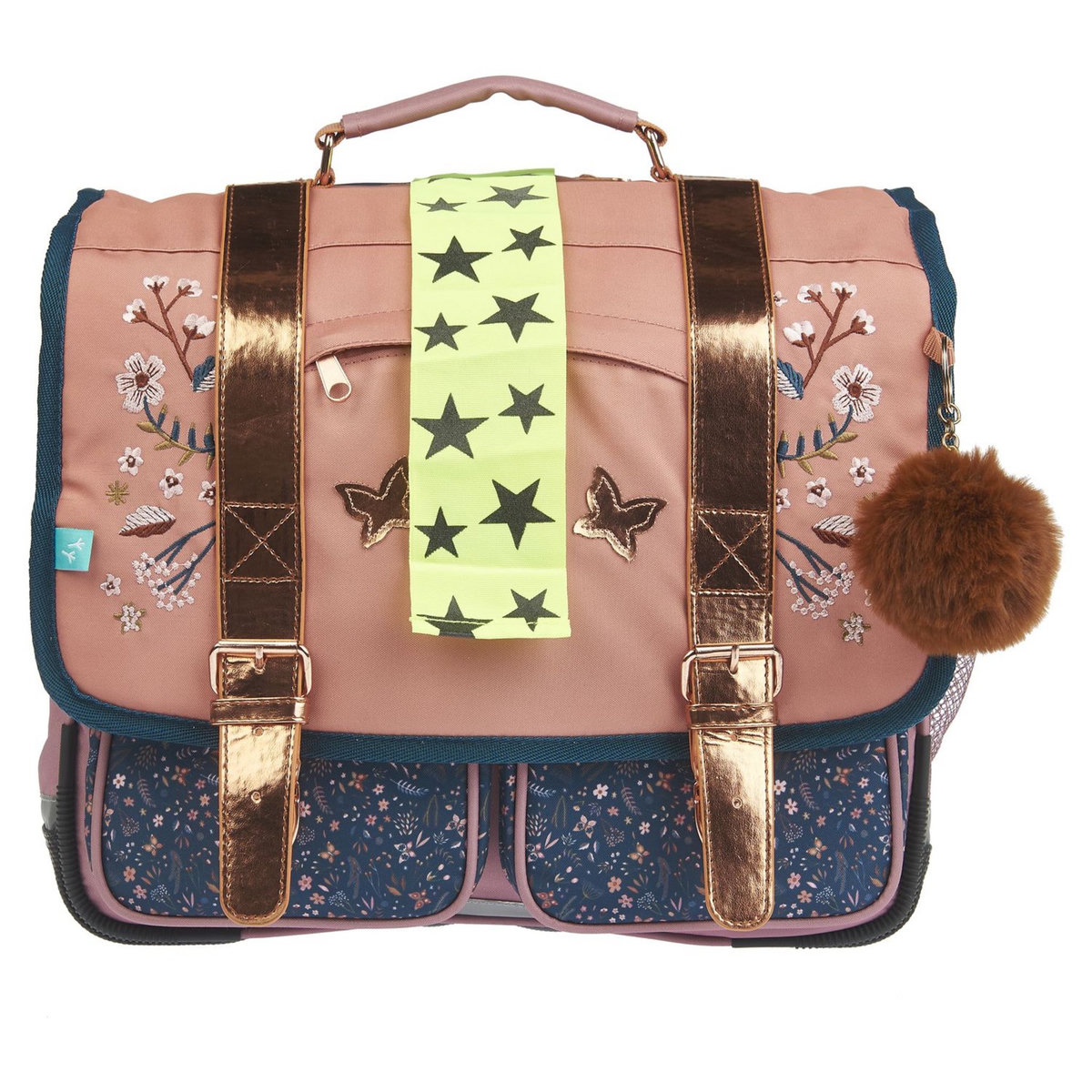 AUCHAN Cartable 36 cm rose FOREST NEST