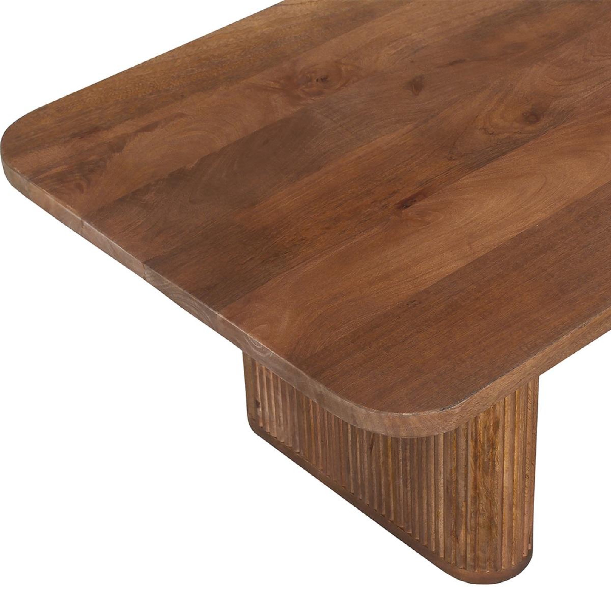 Voir la diapositive 5 : JLC KREATION Table basse rectangle en bois de manguier jeanne