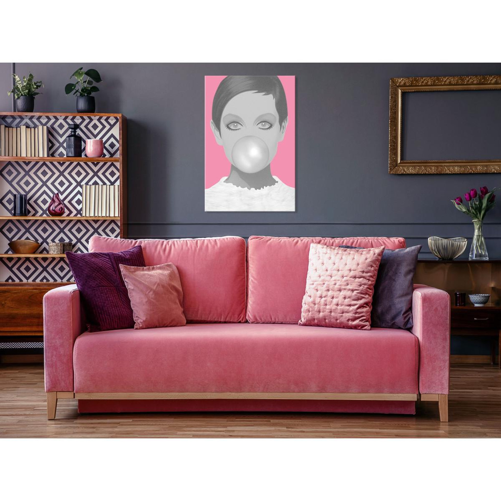 Voir la diapositive 2 : Paris Prix Tableau Imprimé  Bubble Gum