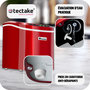 Voir la diapositive 4 : tectake Machine à glaçons 2,4 L réservoir d'eau rouge