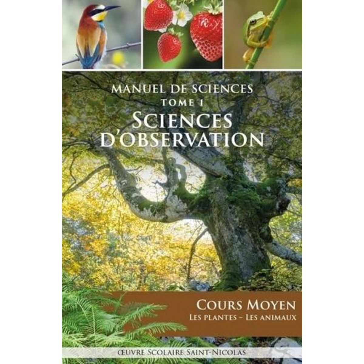 MANUEL DE SCIENCES. TOME 1, SCIENCES D'OBSERVATION COURS MOYEN : LES PLANTES, LES ANIMAUX, Carcassonne Dominique