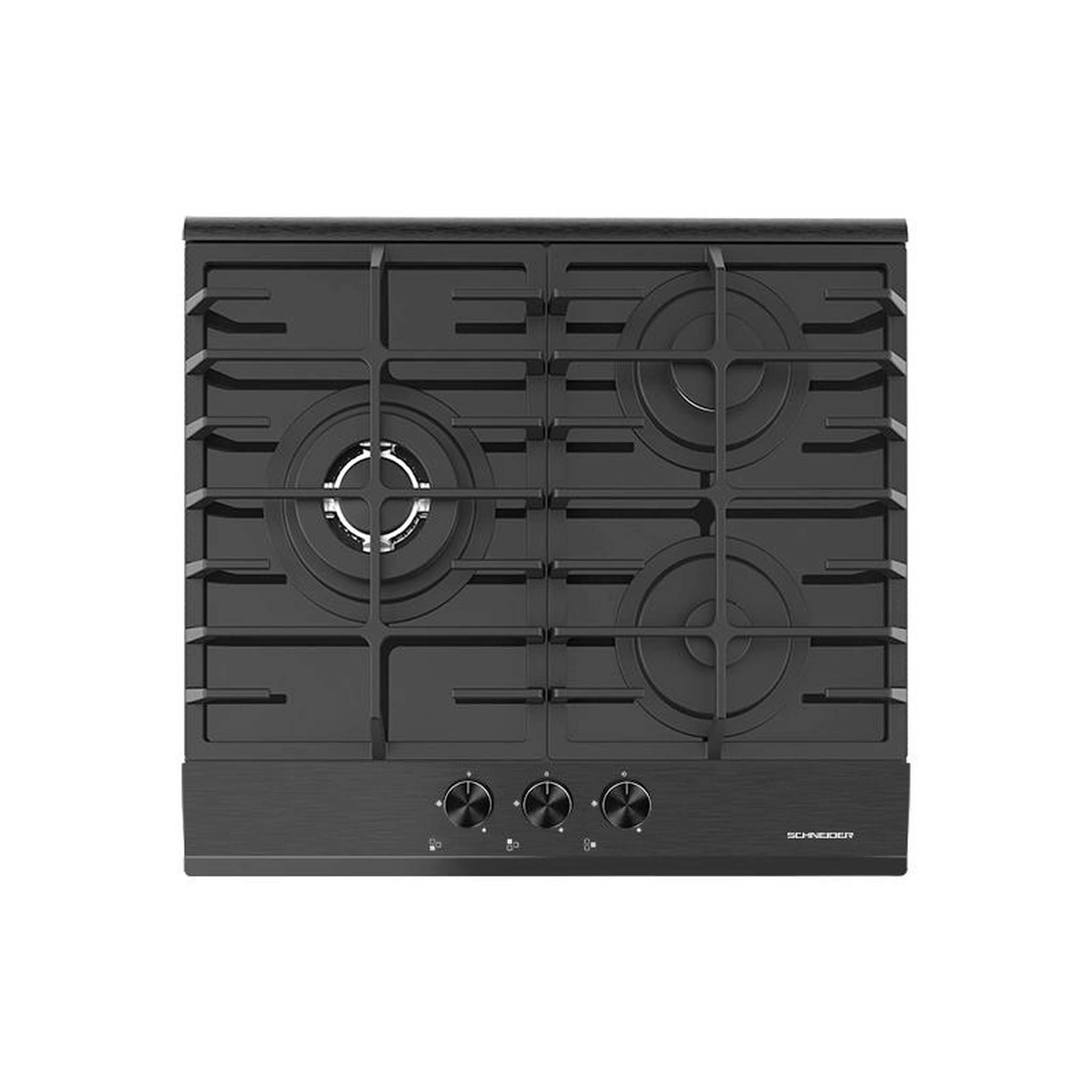 SCHNEIDER Table gaz verre Noir - SCTGOG6031N