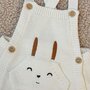 Voir la diapositive 6 : Petit Béguin Salopette bébé en tricot Hello Baby