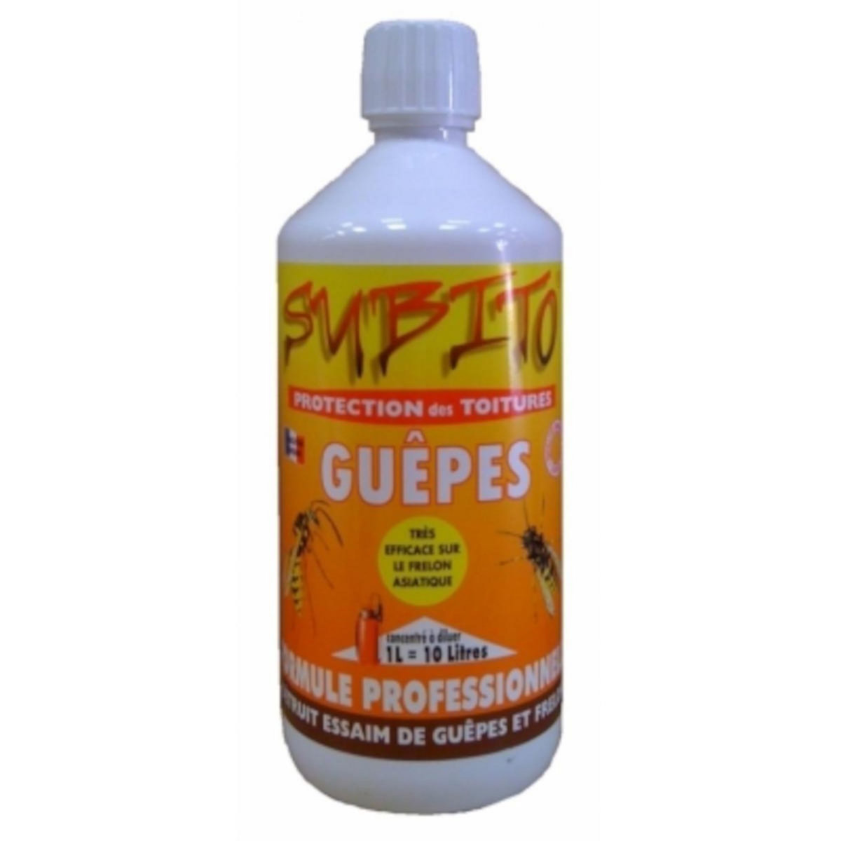 Subito Répulsif concentré anti quêpes/frelons special toiture - 1l - sguepe1