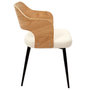Voir la diapositive 4 : Paris Prix Lot de 2 Fauteuils Scandinaves  Loki  76cm Blanc