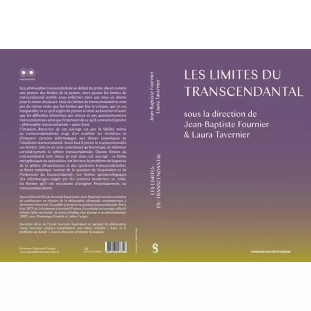  LES LIMITES DU TRANSCENDANTAL, Fournier Jean-Baptiste