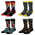 FREEGUN Lot de 4 paires de chaussettes Goldorak. Coloris disponibles : Jaune