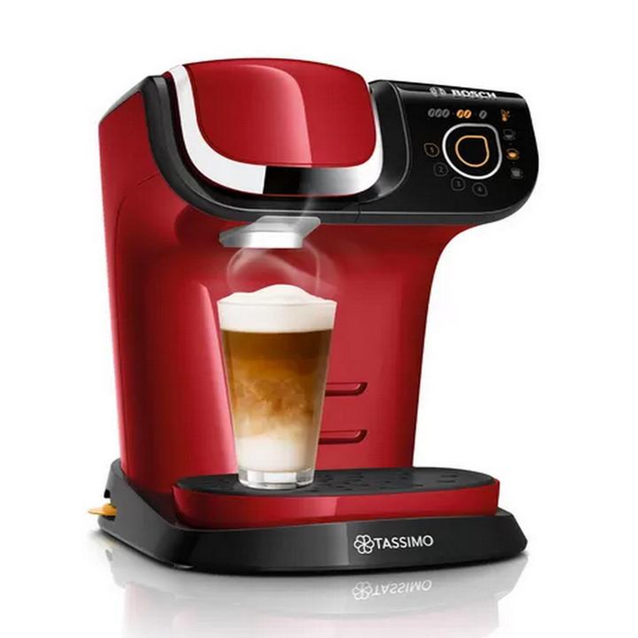 BOSCH Cafetière à dosettes 3.3bars 1300w rouge - tas6503