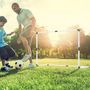 Voir la diapositive 2 : PLAY4FUN 2 cages de foot pour enfant 120 x 80cm, 1 ballon et pompe inclus, intérieur/extérieur