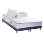 Voir la diapositive 1 : IDLITERIE Ensemble matelas Ressort 7 zones + sommier + oreiller + couette - FABRICATION FRANCAISE