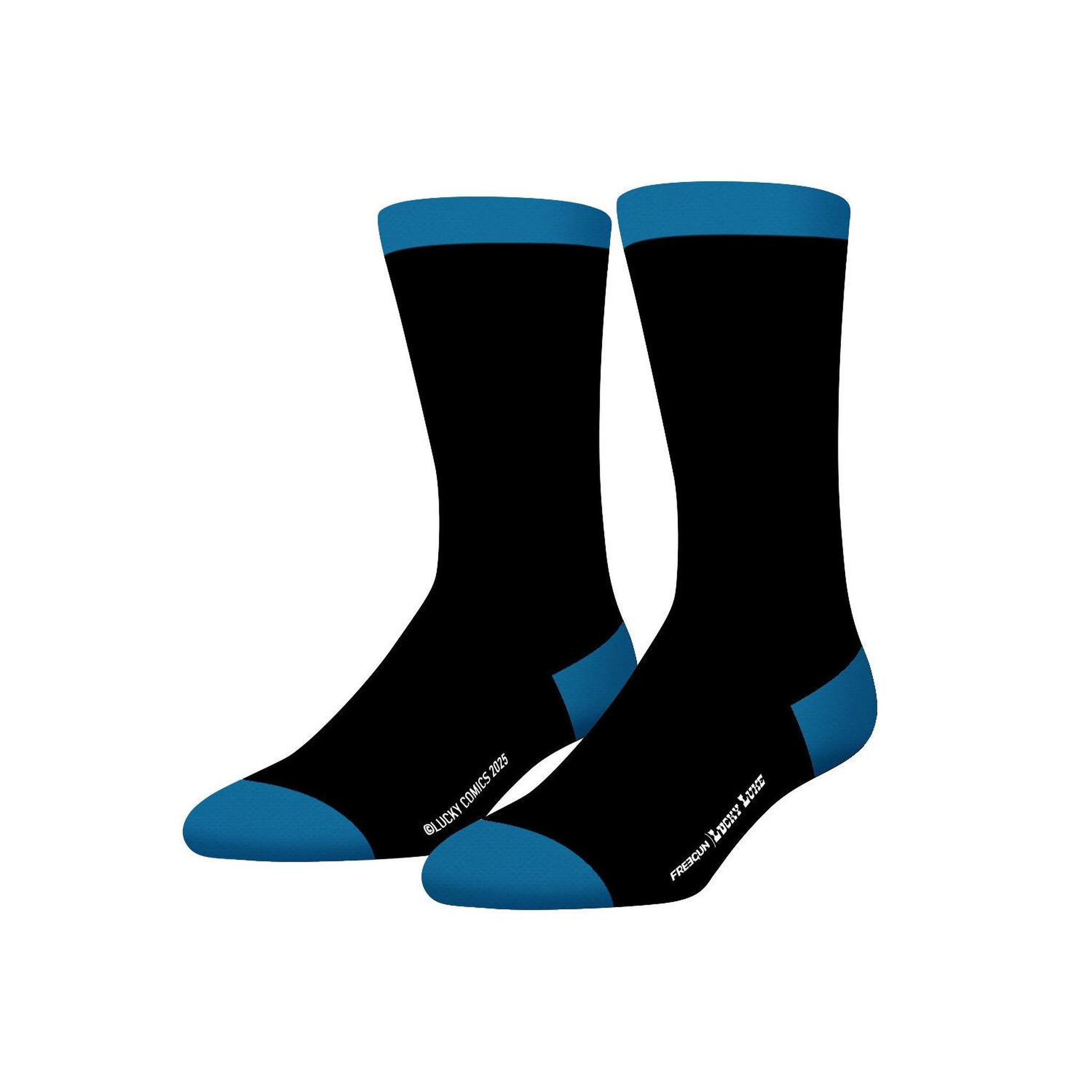 Voir la diapositive 5 : FREEGUN Lot de 4 paires de chaussettes Lucky Luke