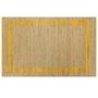 Voir la diapositive 2 : VIDAXL Tapis fait a la main jute jaune 160x230 cm