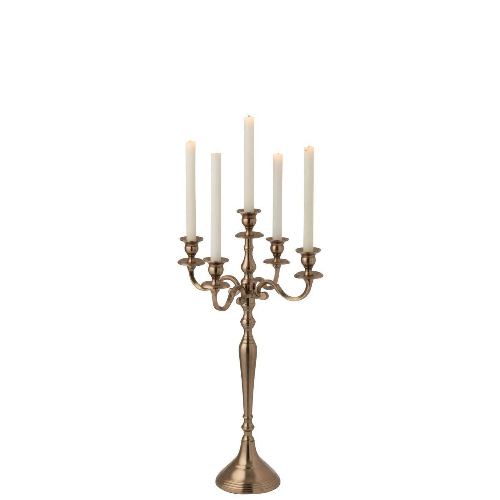 Voir la diapositive 2 : J-LINE Chandelier en métal  genaro  63cm rose doré