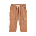 Petit Béguin Pantalon enfant esprit lin Kansas City. Coloris disponibles : Marron