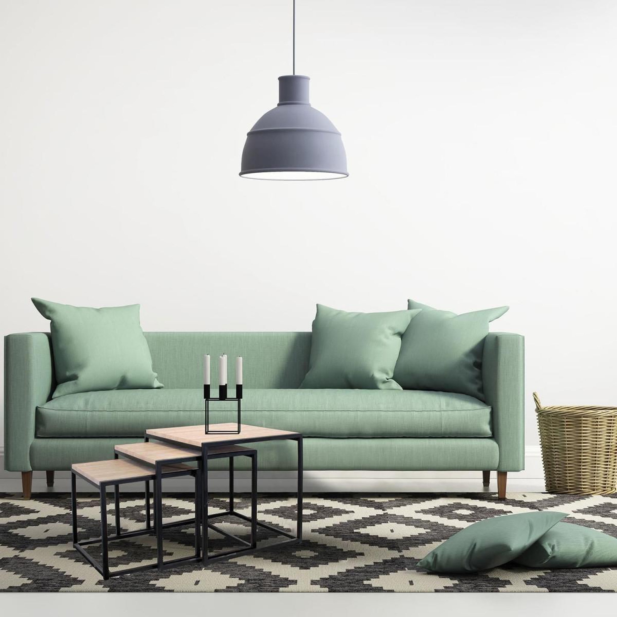Voir la diapositive 5 : The Home Deco Factory Lot de 3 tables gigognes  origin  45cm noir