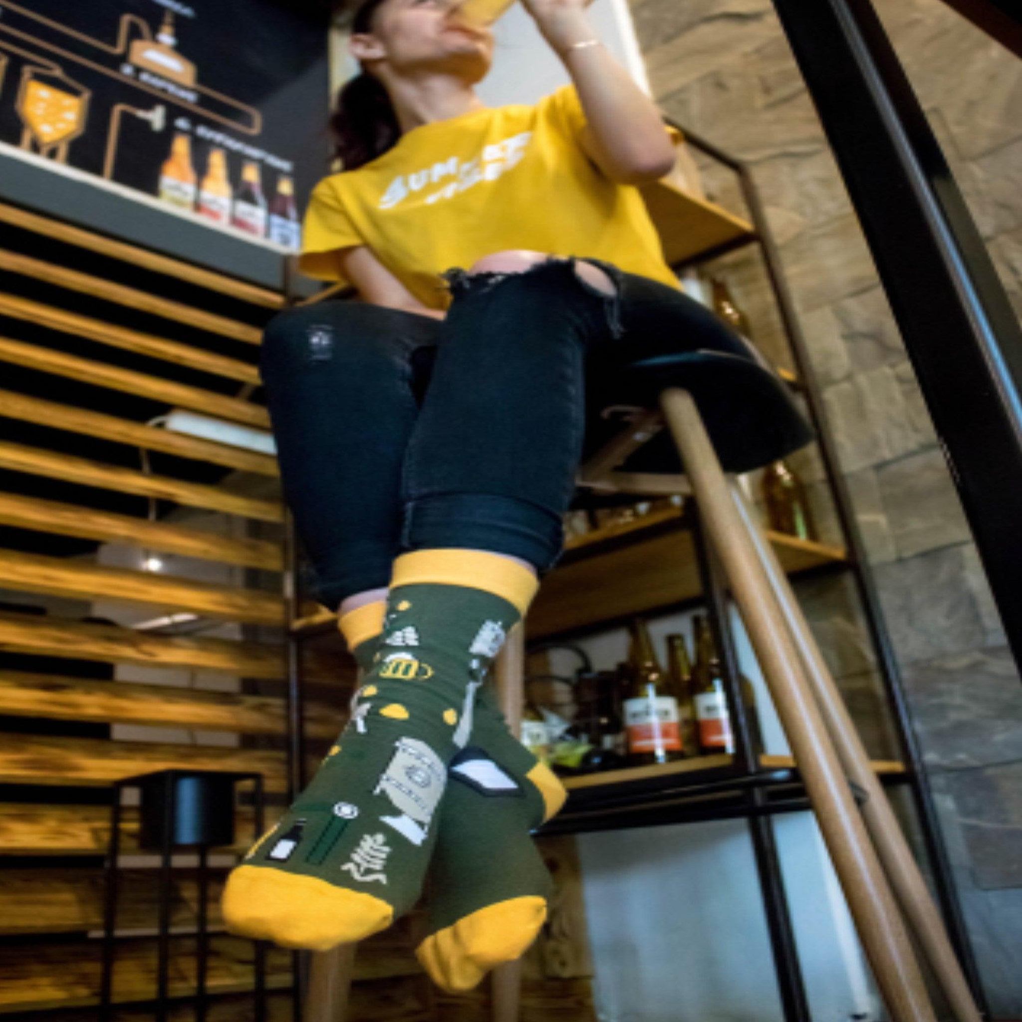 Voir la diapositive 4 : PIRIN HILL Chaussettes arty bière