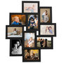 Voir la diapositive 2 : VIDAXL Collage de cadres photo pour photo de 10x(13x18 cm) Noir MDF