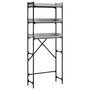 Voir la diapositive 2 : VIDAXL Etagere de lave-linge sonoma gris 67x25x163 cm bois ingenierie