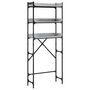 Voir la diapositive 2 : VIDAXL Etagere de lave-linge sonoma gris 67x25x163 cm bois ingenierie