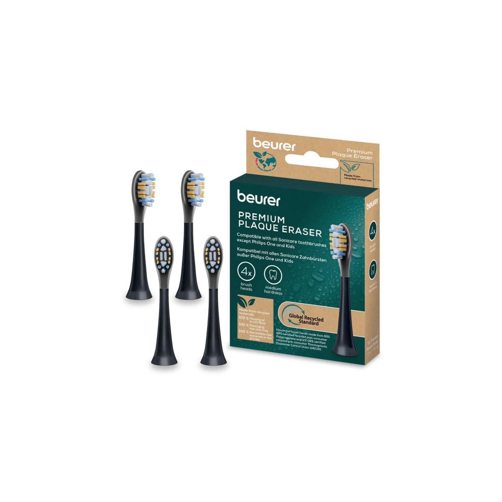 Voir la diapositive 3 : Beurer Beurer 10522 tête de brosses 4 pièce(s) Noir