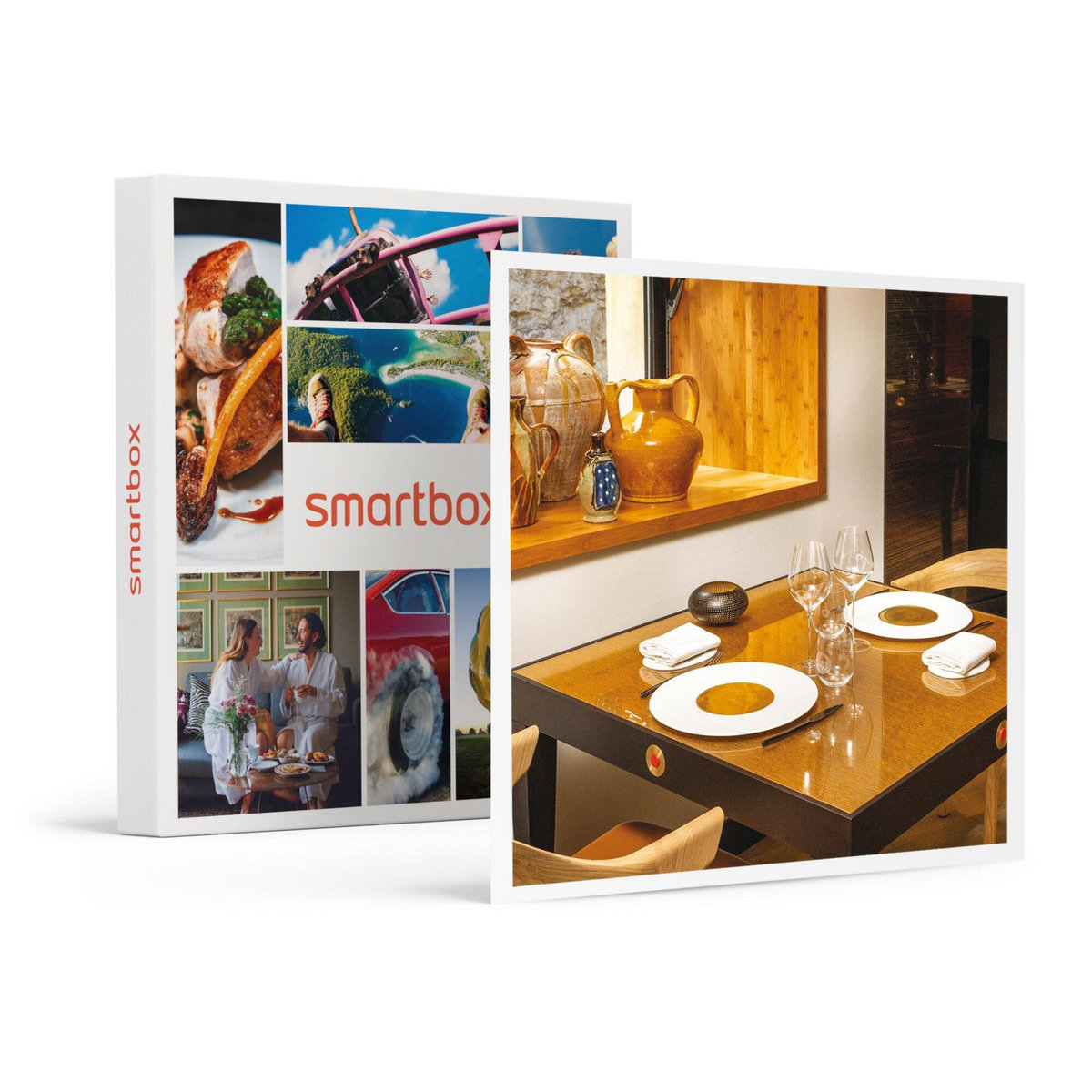 Smartbox Adresses primées : repas 4 plats au restaurant Le Puits du Trésor près de Caracassone - Coffret Cadeau Gastronomie