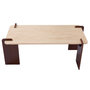 Voir la diapositive 2 : Paris Prix Table Basse Effet Travertin  Misty  120cm Beige & Marron