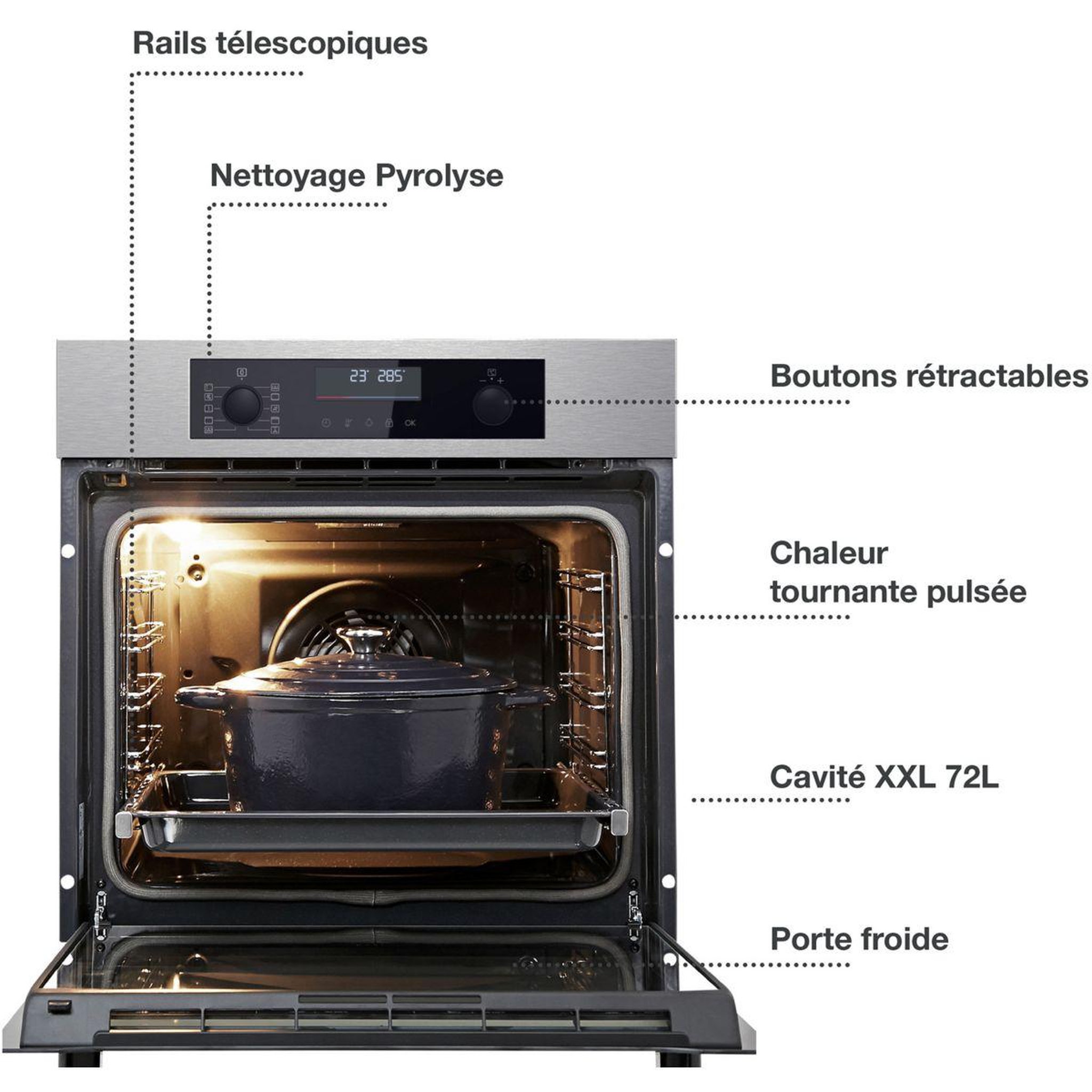 Voir la diapositive 2 : ESSENTIEL B Four encastrable efmp 105i2