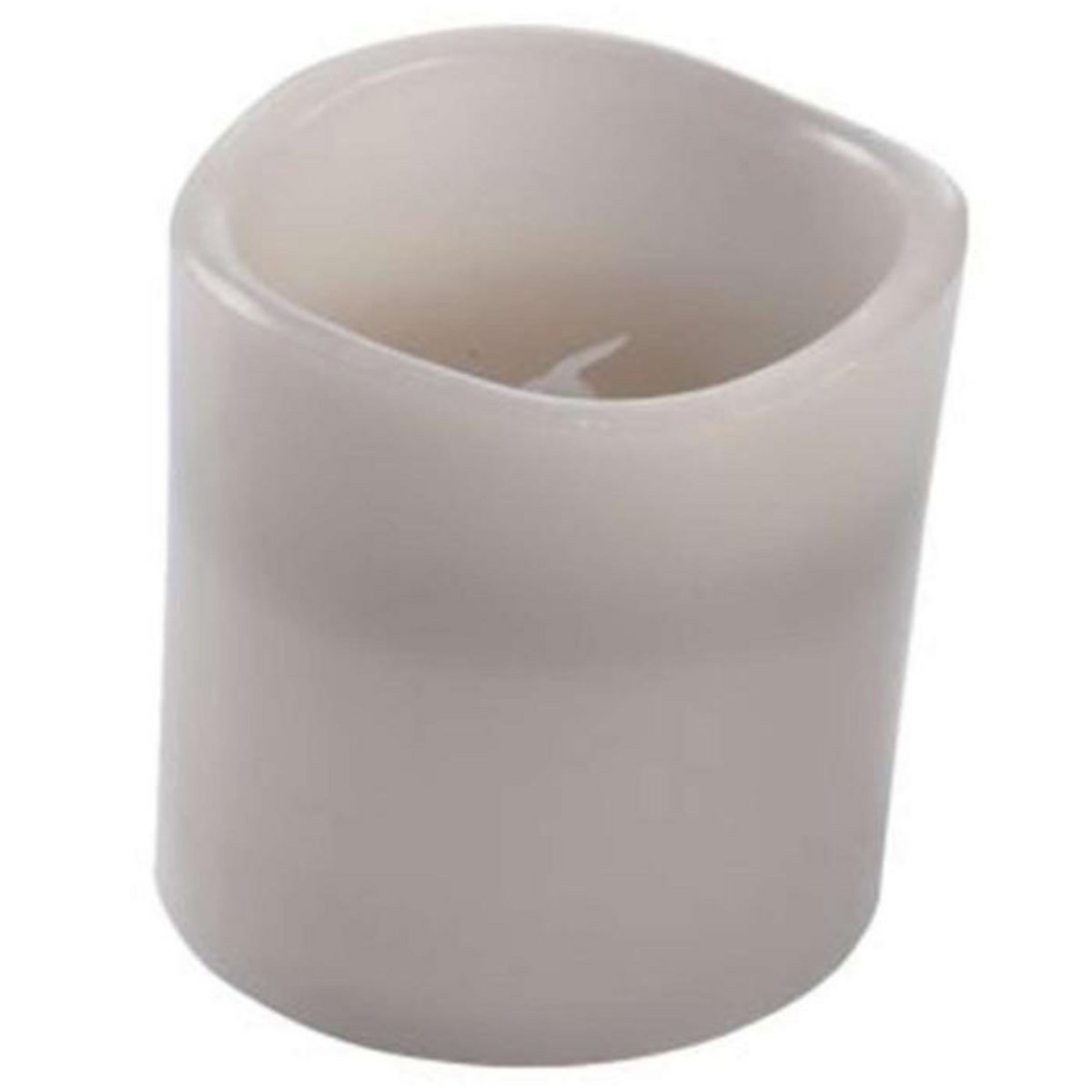 Paris Prix Bougie Pilier LED  Whisper  10cm Gris Clair