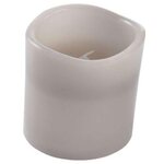 Paris Prix Bougie Pilier LED  Whisper  10cm Gris Clair