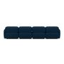 Voir la diapositive 6 : LISA DESIGN Penelope - canapé droit modulable 4 places en velours texturé