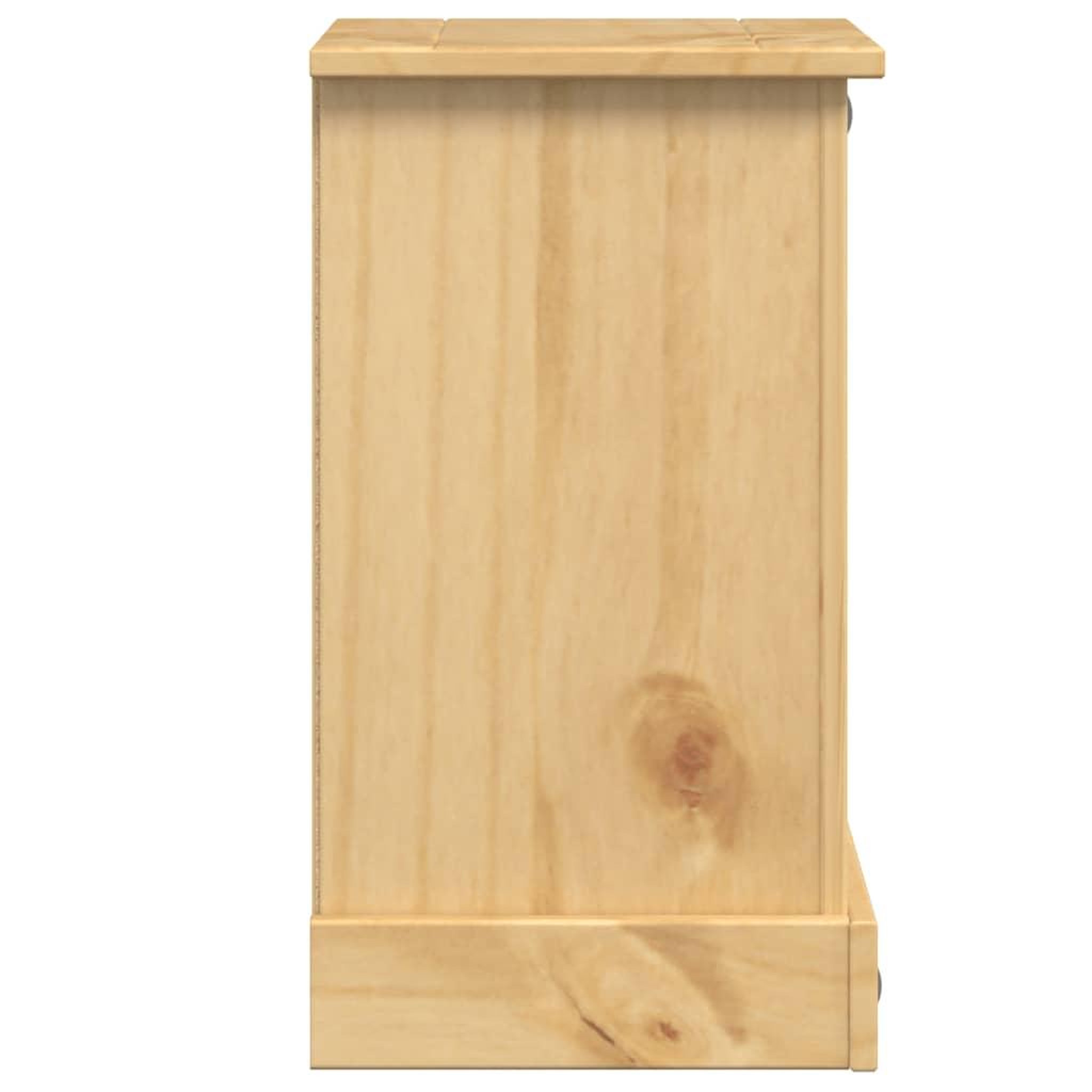 Voir la diapositive 5 : VIDAXL Table de chevet  35x32,5x58 cm bois de pin massif